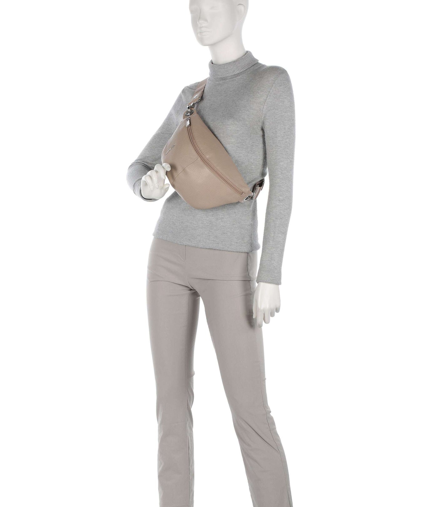 Mandarina Duck Mellow Leather Fanny pack warm taupe