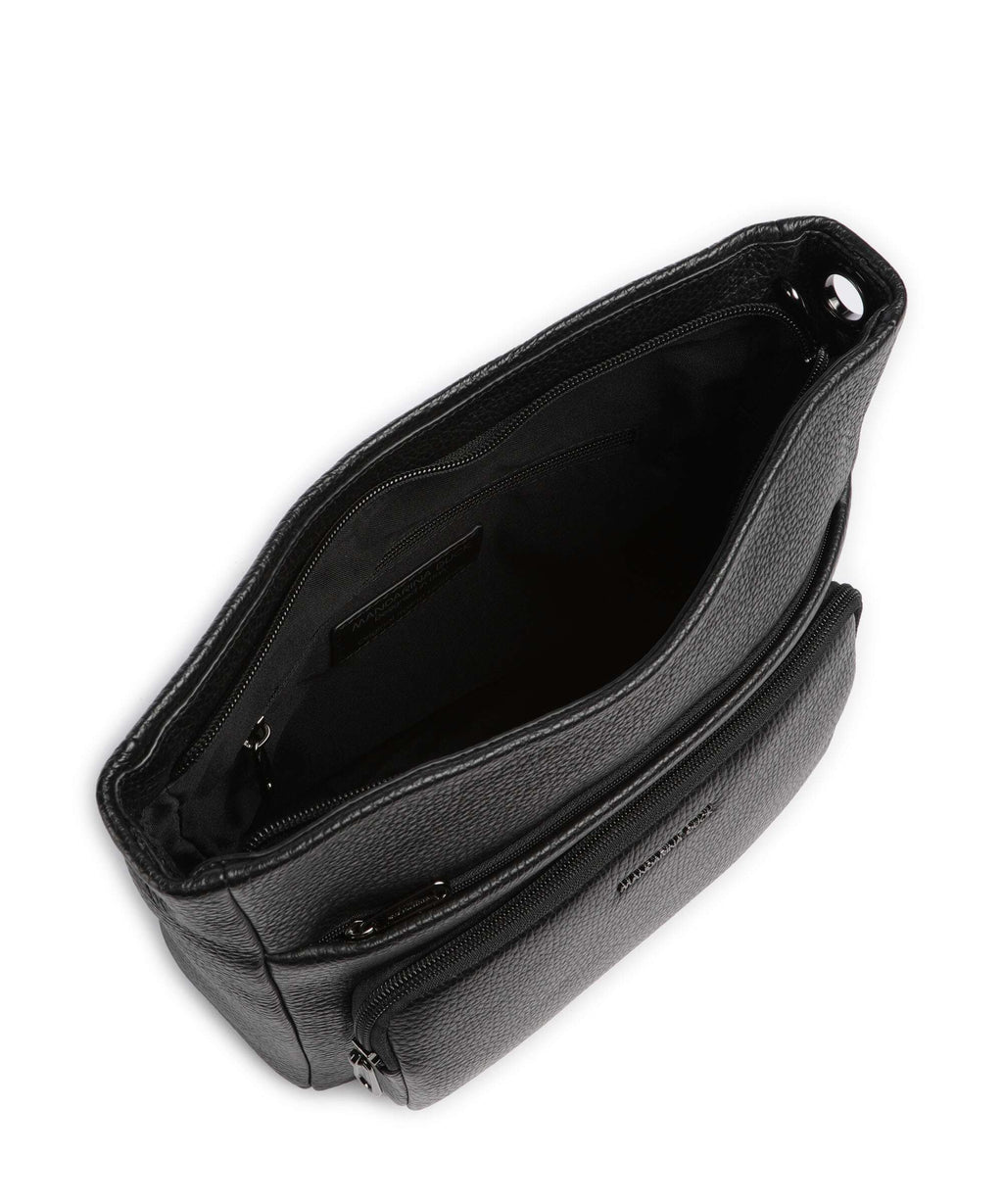 Mandarina Duck Mellow Leather Crossbody bag nero