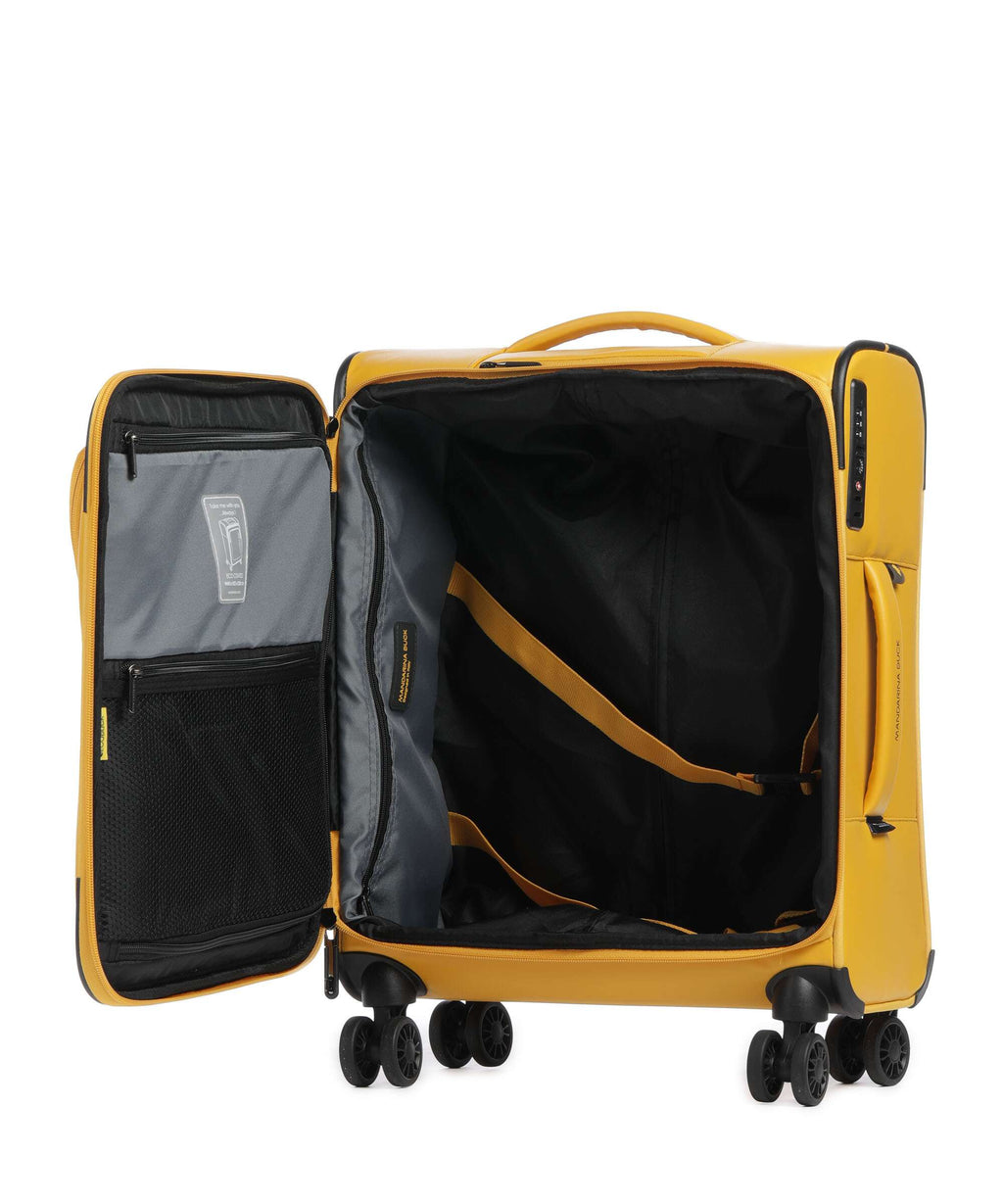 Mandarina Duck Coated Spinner (4 wheels) duck yellow