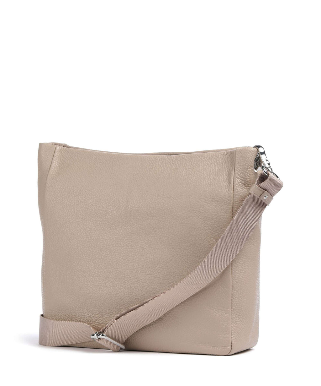Mandarina Duck Mellow Leather Shoulder bag warm taupe