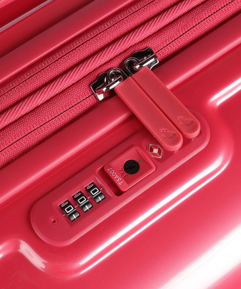 Mandarina Duck Logoduck+ Metal Spinner (4 wheels) raspberry