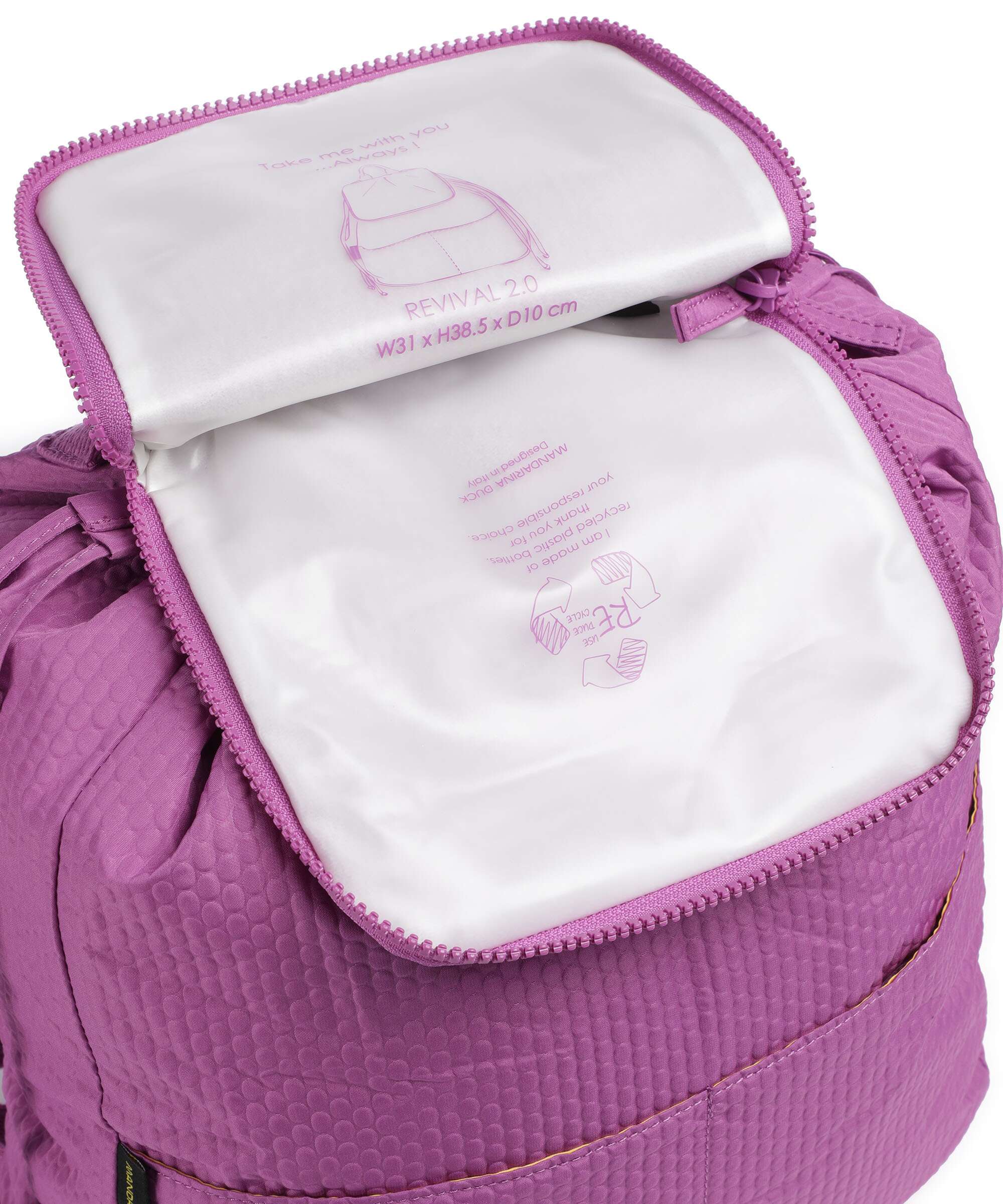 Mandarina Duck Revival 2.0 Backpack orchid