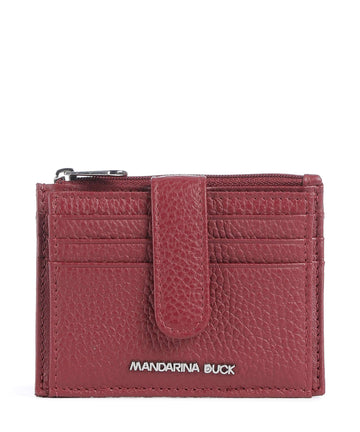 Mandarina Duck Mellow Leather Étui à cartes crédit grape