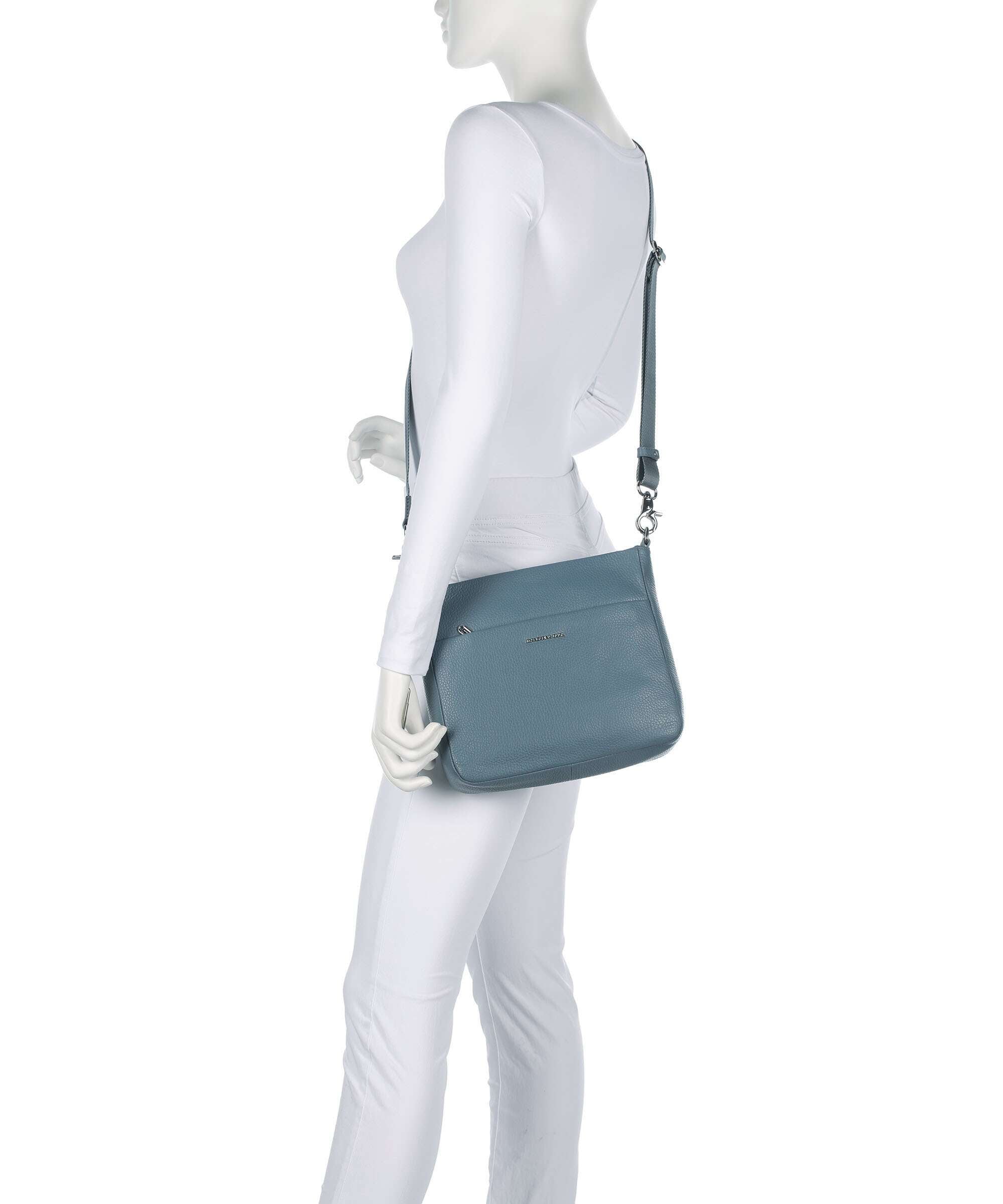 Mandarina Duck Mellow Leather Crossbody bag iron