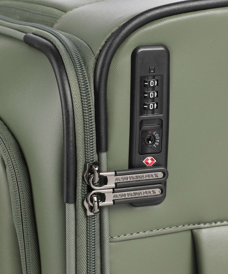 Mandarina Duck Eco Coated Spinner (4 wheels) pine green