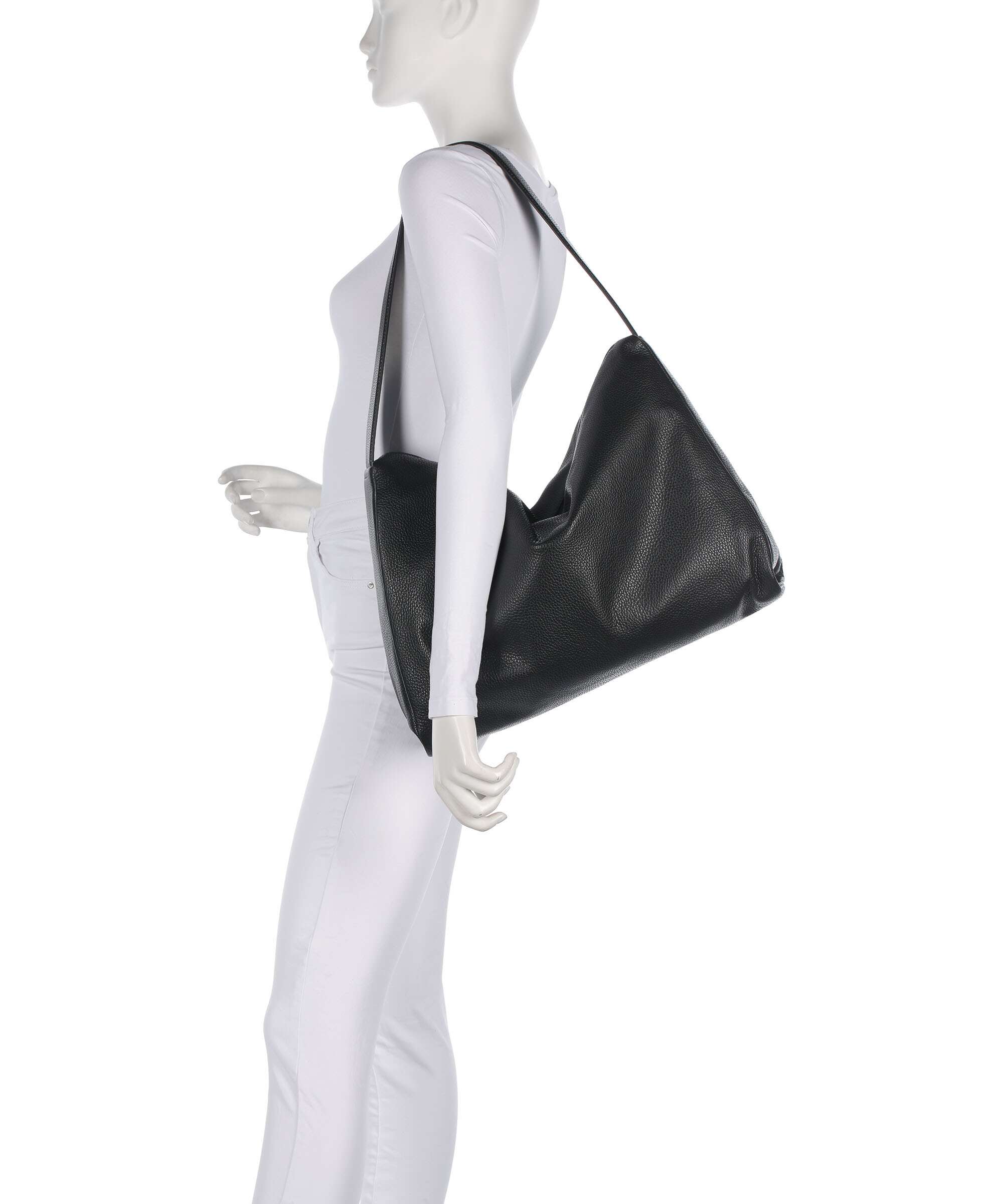 Mandarina Duck Mellow Leather Hobo bag nero