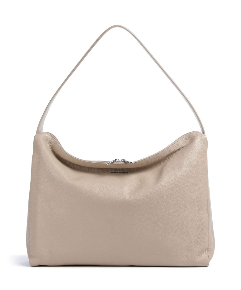 Mandarina Duck Mellow Leather Hobo bag warm taupe