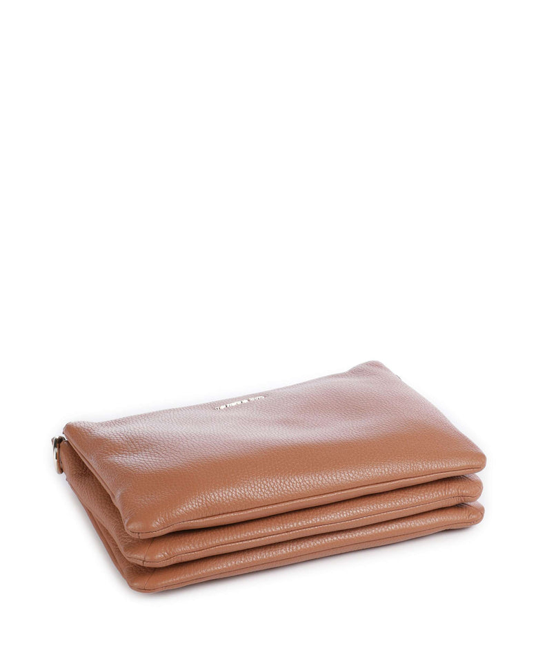 Mandarina Duck Mellow Leather Crossbody bag pecan nut