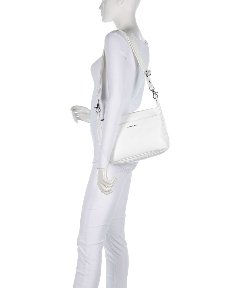 Mandarina Duck Mellow Leather Shoulder bag blanc