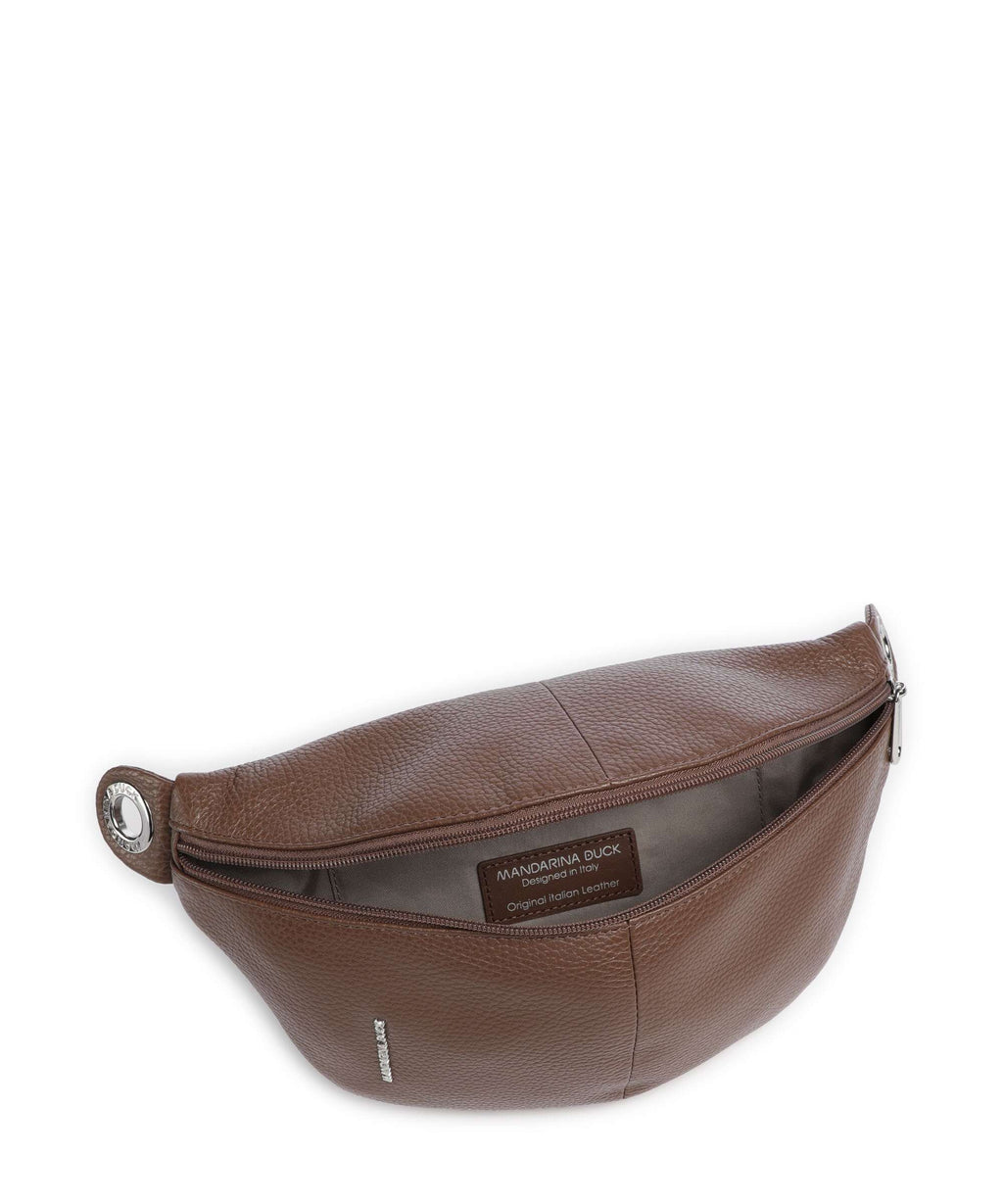 Mandarina Duck Mellow Leather Fanny pack milk chocolate