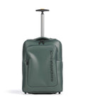Mandarina Duck Eco Coated Backpack with wheels deep green