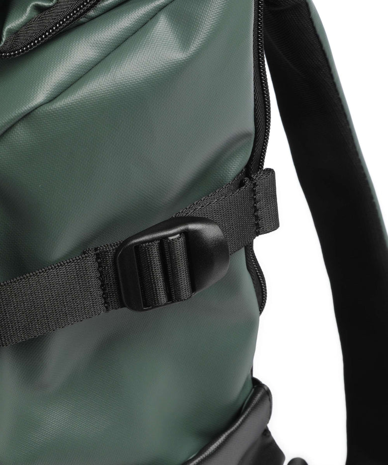 Mandarina Duck Eco Coated Laptop backpack deep green