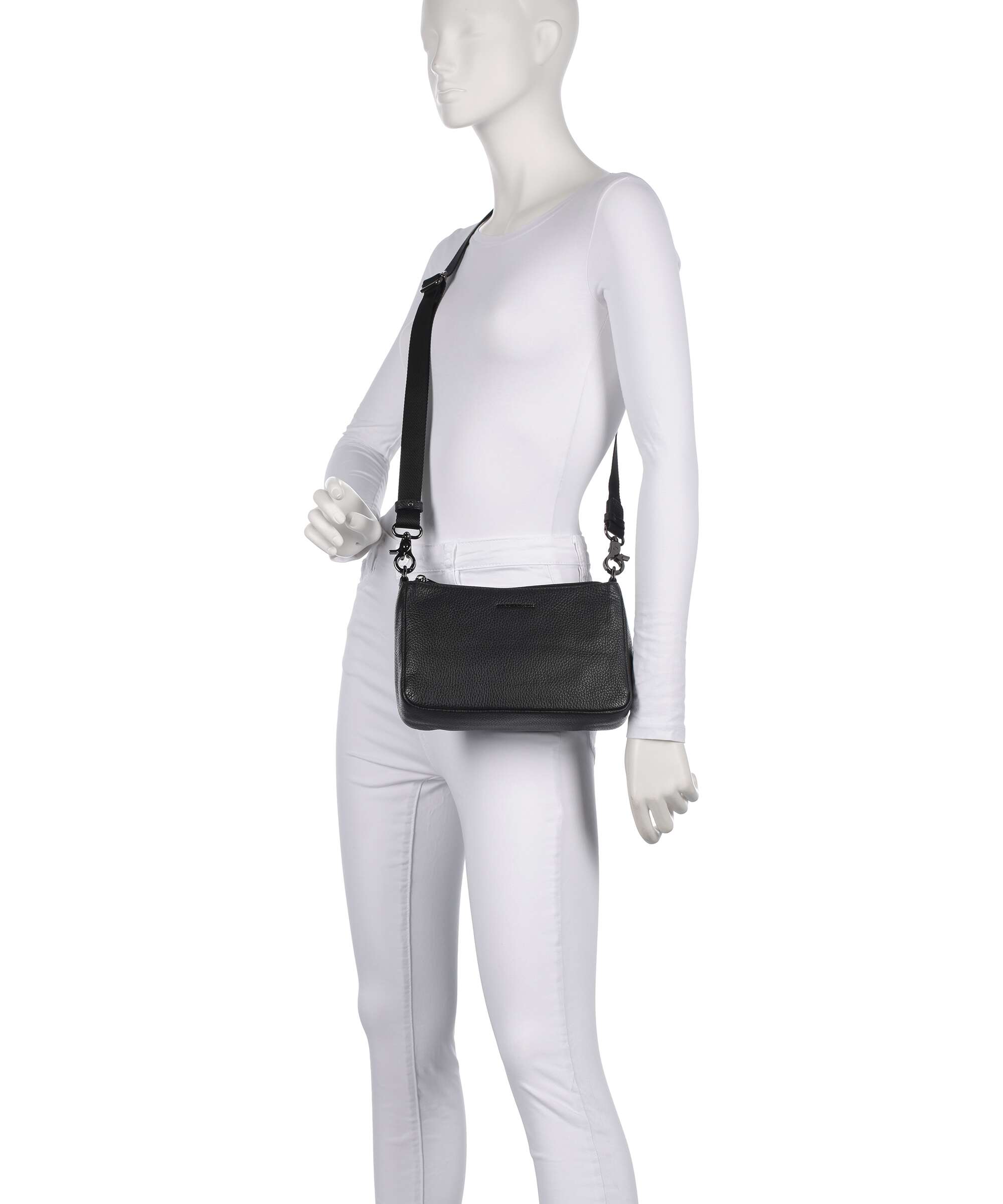 Mandarina Duck Mellow Leather Crossbody bag nero