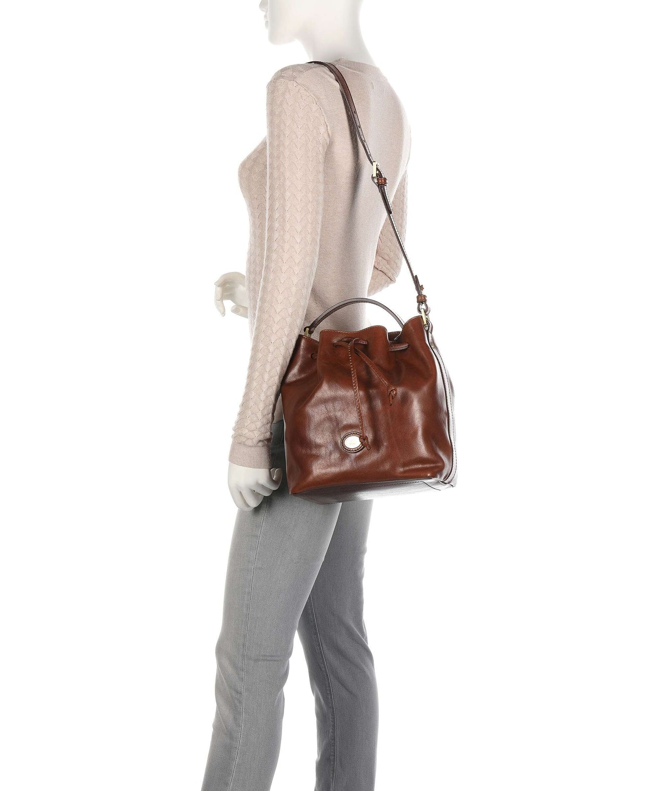 The Bridge Story Donna Bucket bag marrone