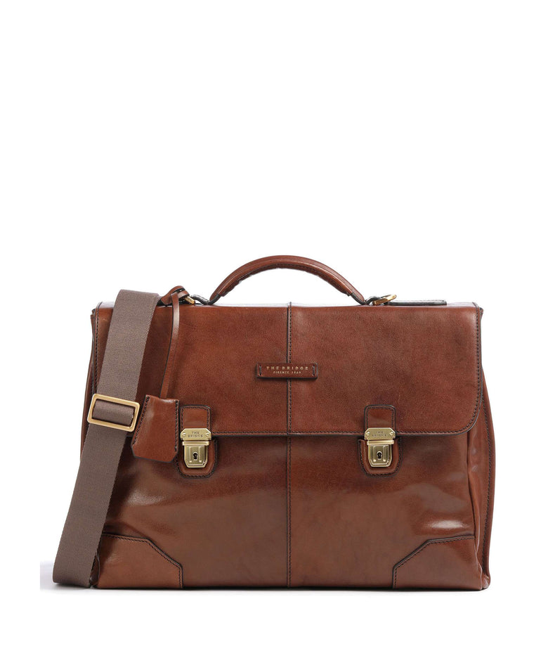 The Bridge Vespucci Briefcase marrone