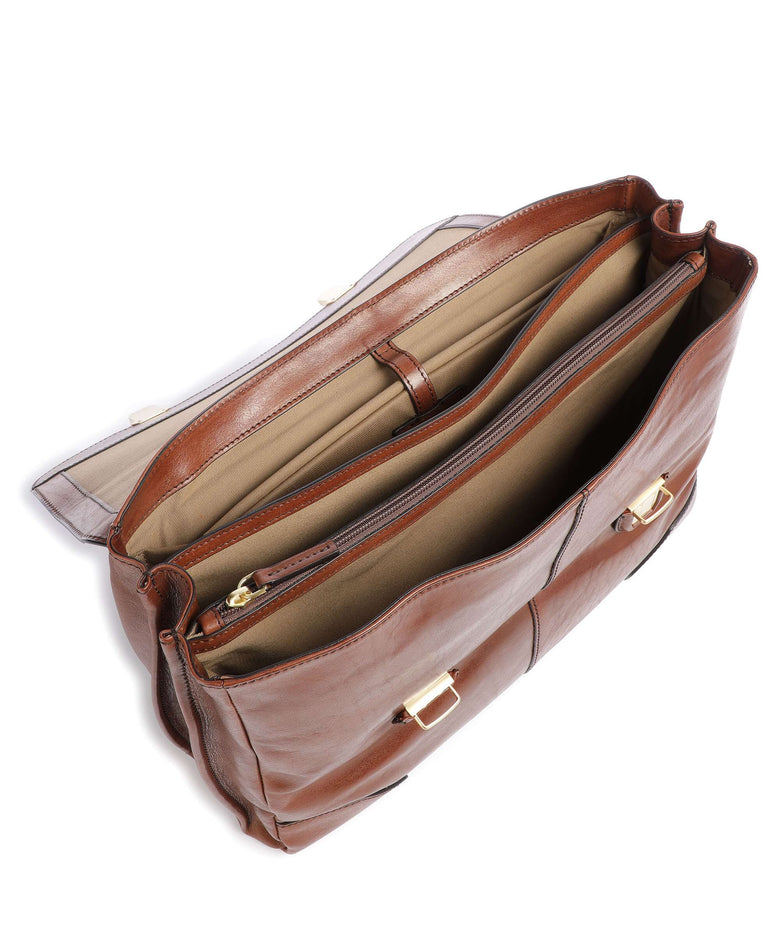 The Bridge Vespucci Briefcase marrone