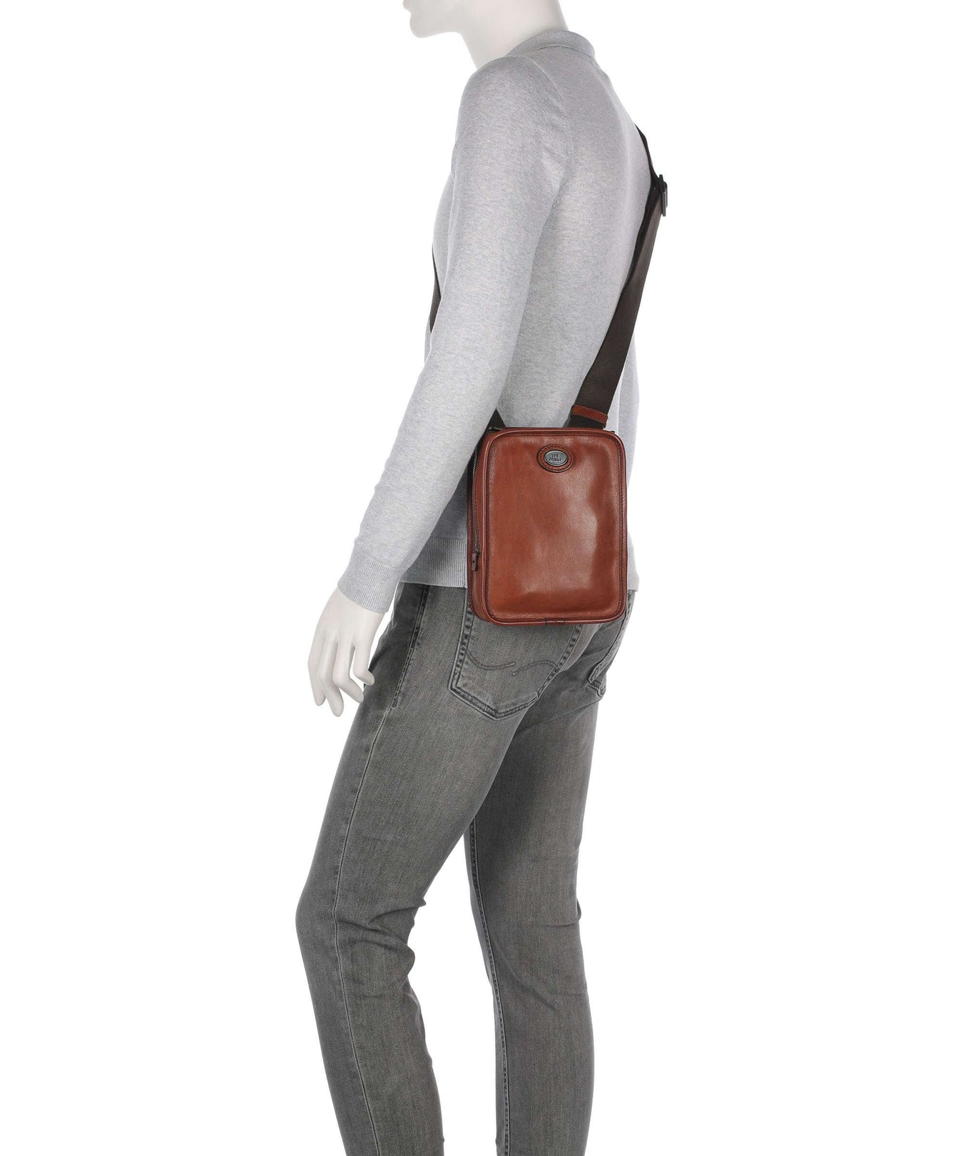 The Bridge Isaia Crossbody bag marrone/rut scamosciato opaco