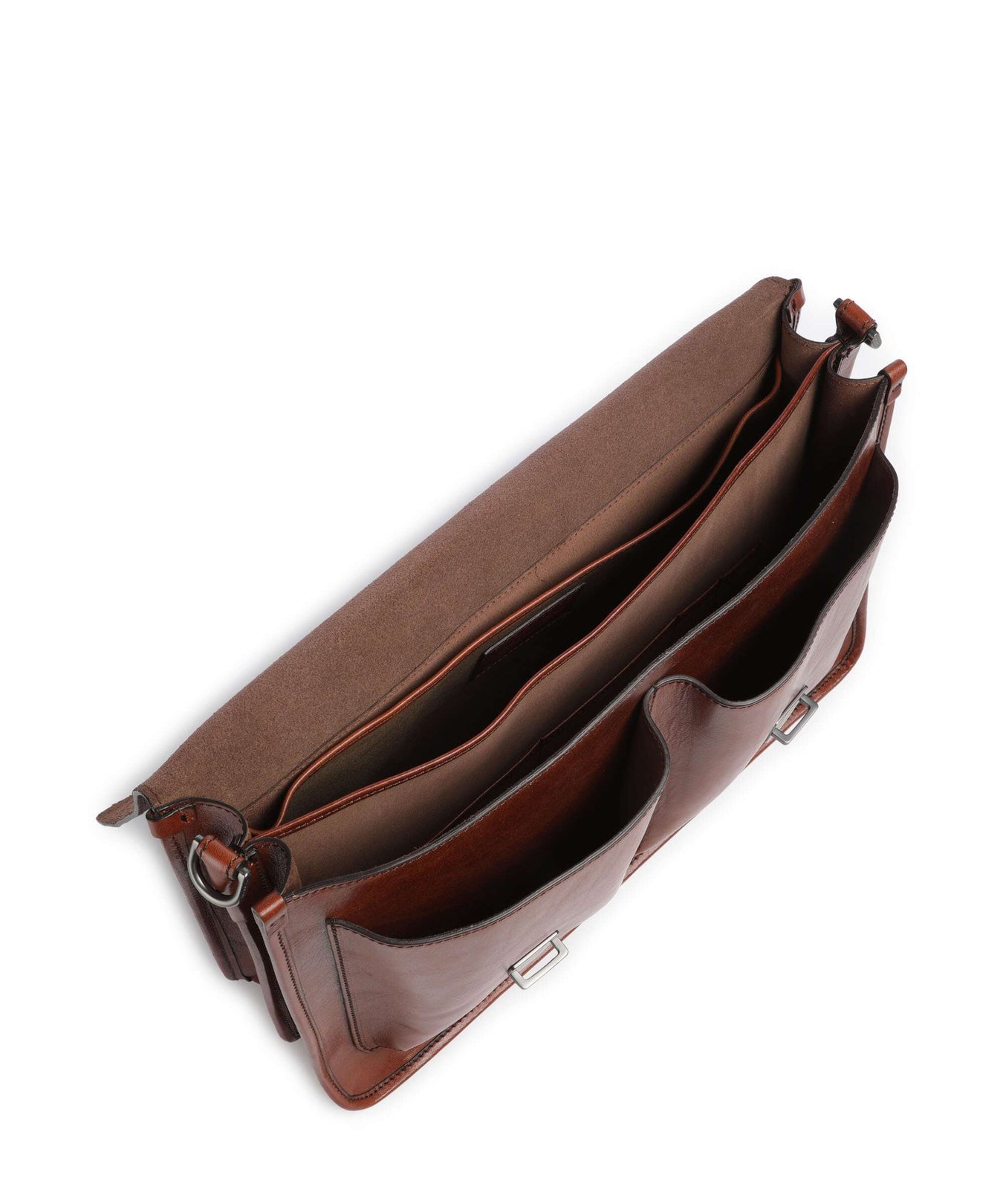 The Bridge Isaia Briefcase marrone/rut scamosciato opaco