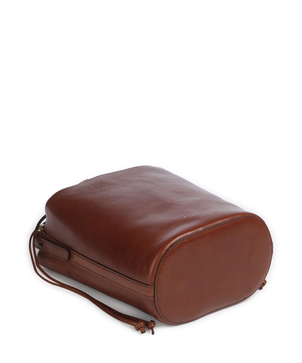 The Bridge Luce Soft Bucket bag marrone