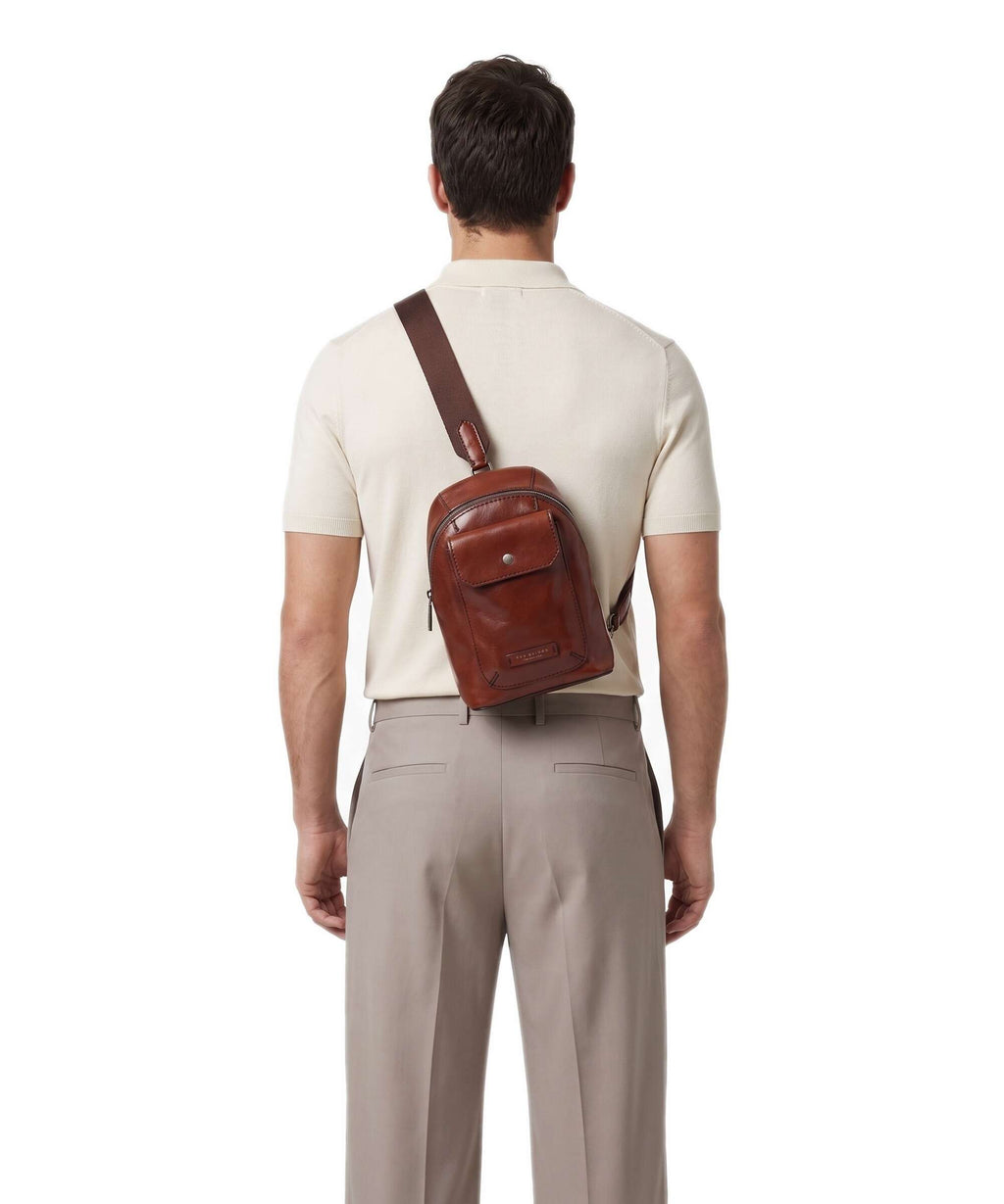 The Bridge Mattia Sling bag marrone
