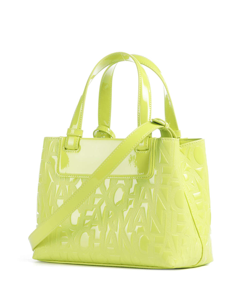 Armani Exchange Liz Patent S Handbag crystal citrus