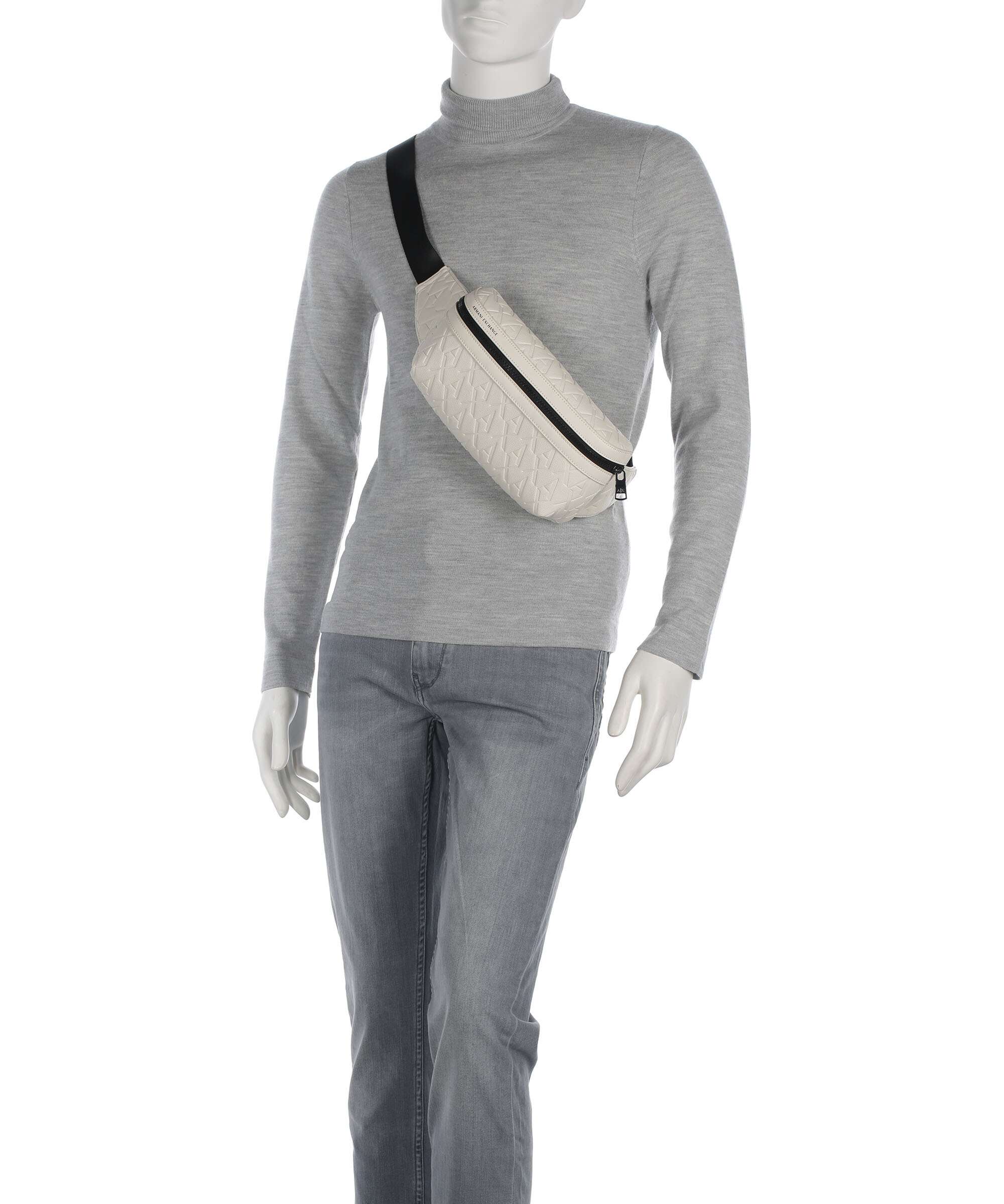Armani Exchange Liam Belt bag cream