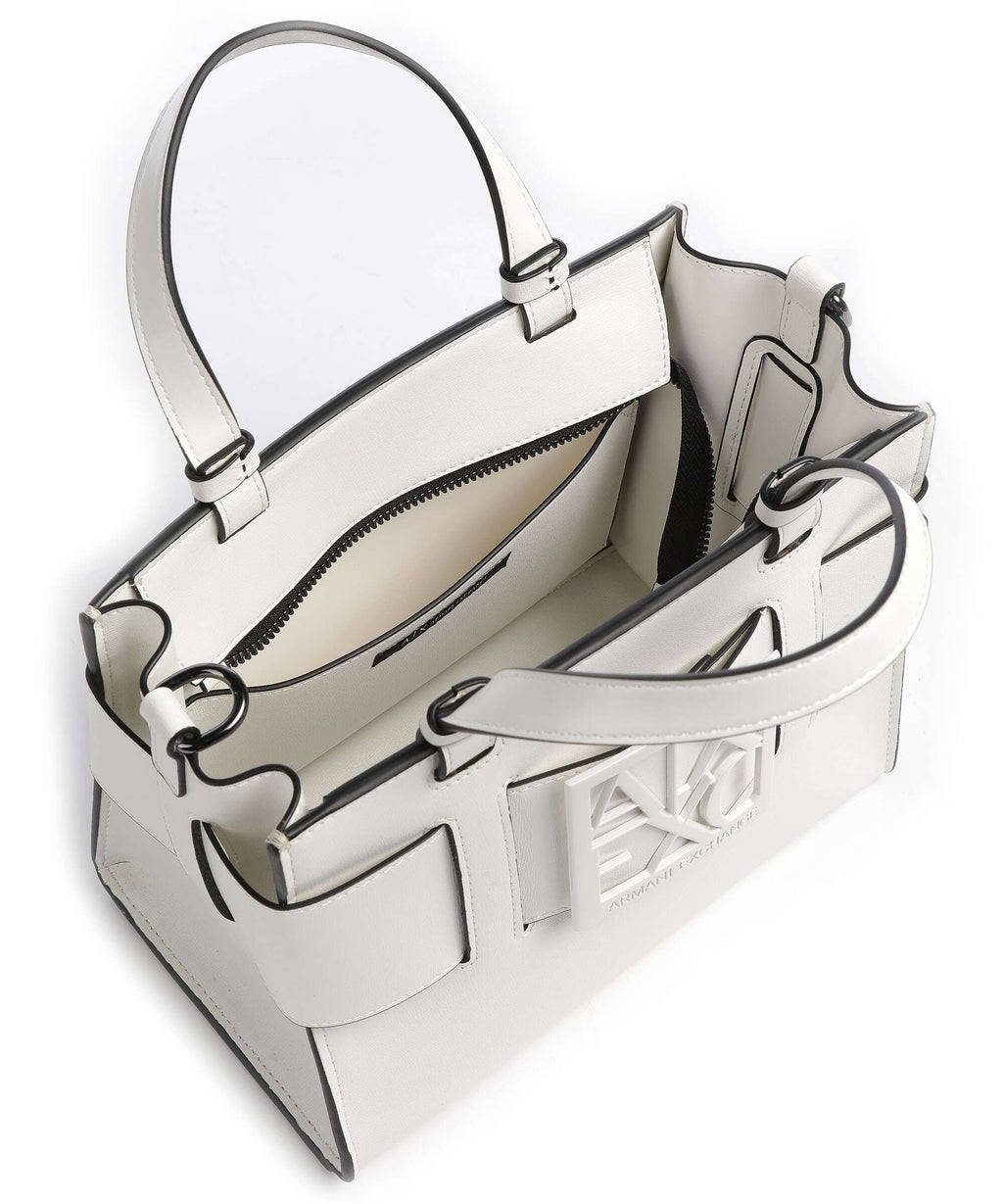 Armani Exchange Susie M Handbag bianco ottico