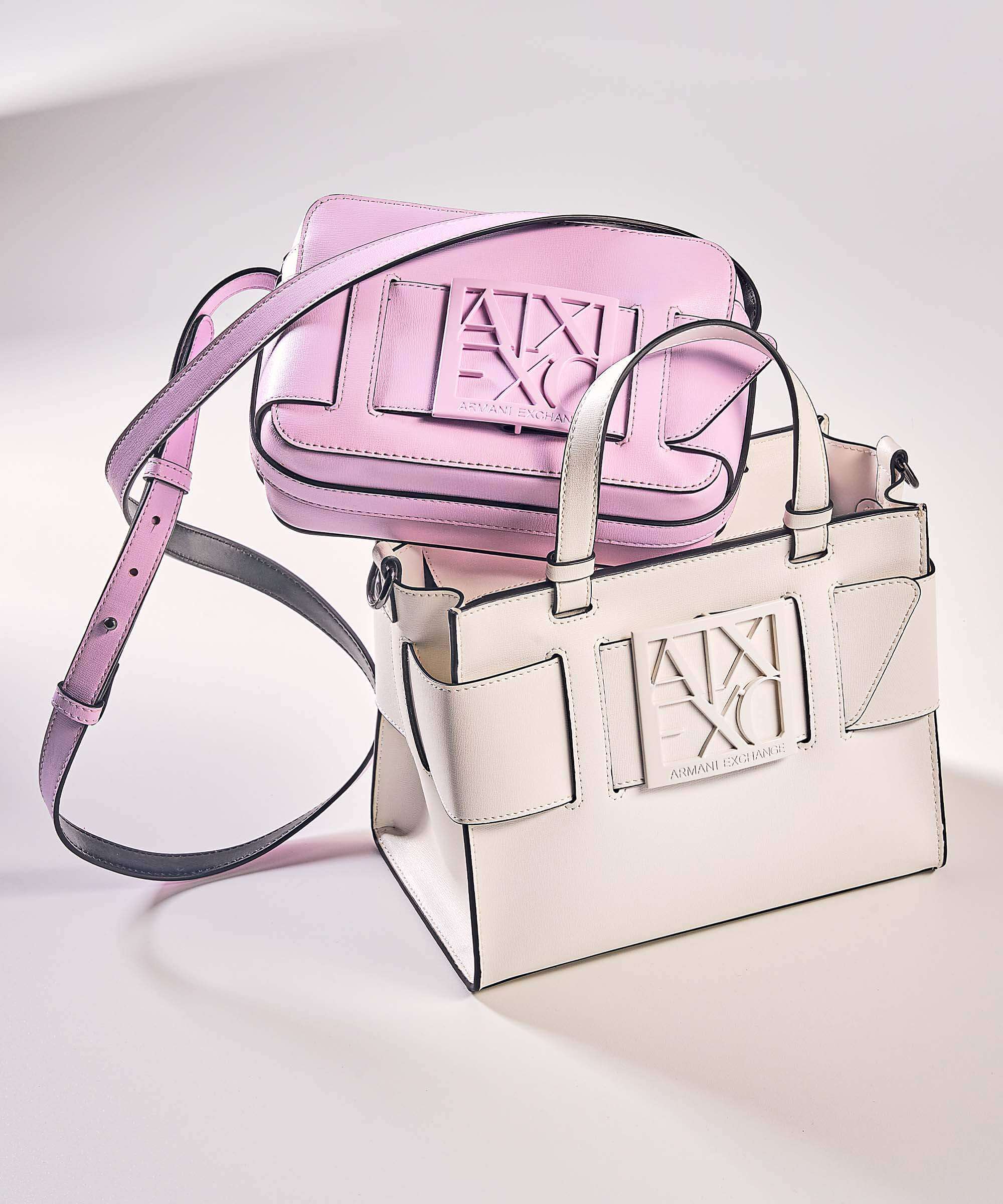 Armani Exchange Susie M Handbag bianco ottico