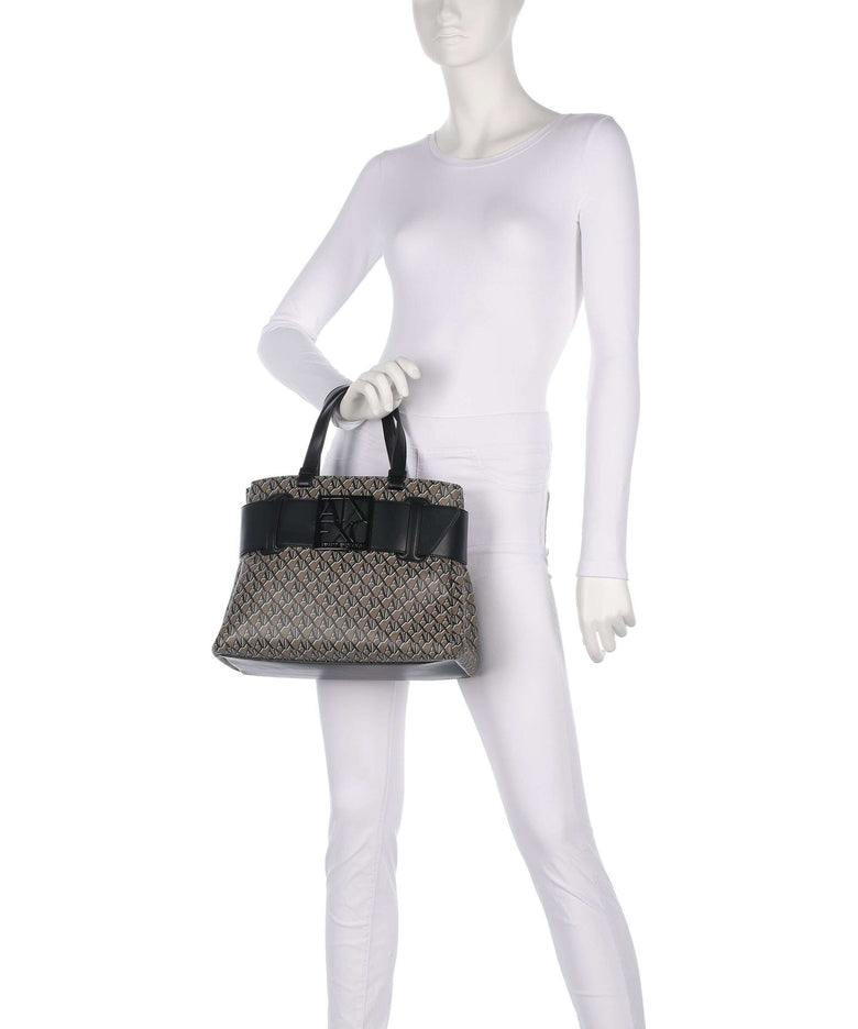 Armani Exchange Susie Soft Handbag brown bass/black