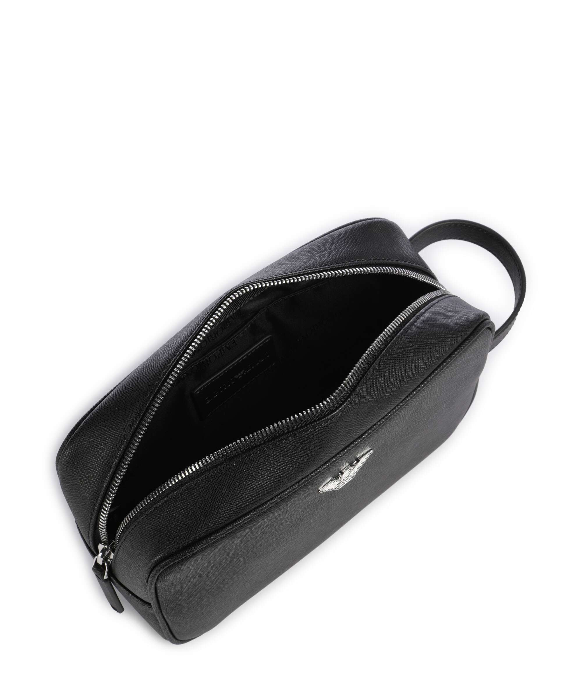 Emporio Armani Saffiano Animation Toiletry bag black beauty