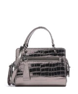 Armani Exchange Diane Mini Croco Sac bandoulière gunmetal