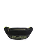 Love Moschino Free Time Belt bag nero/lime