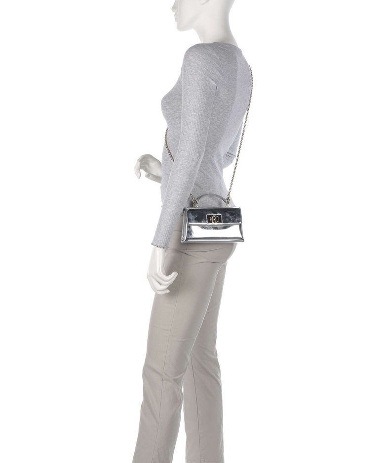 Furla 1927 Mini Crossbody bag silver