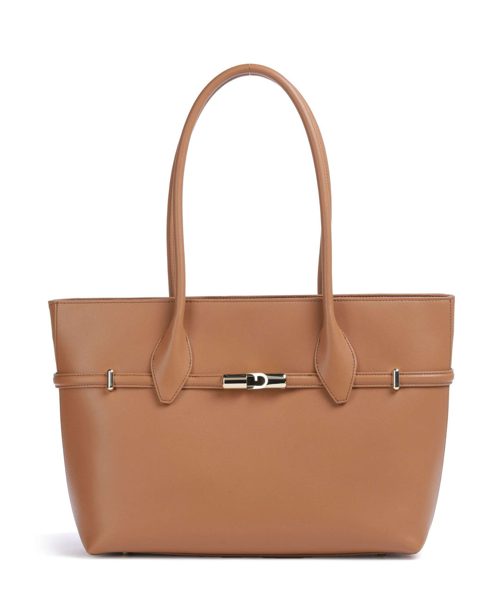 Furla Goccia L Tote bag brandy
