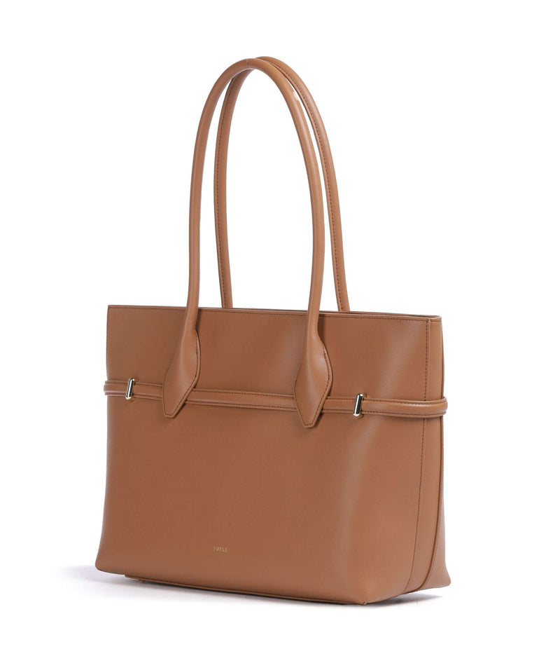 Furla Goccia L Tote bag brandy