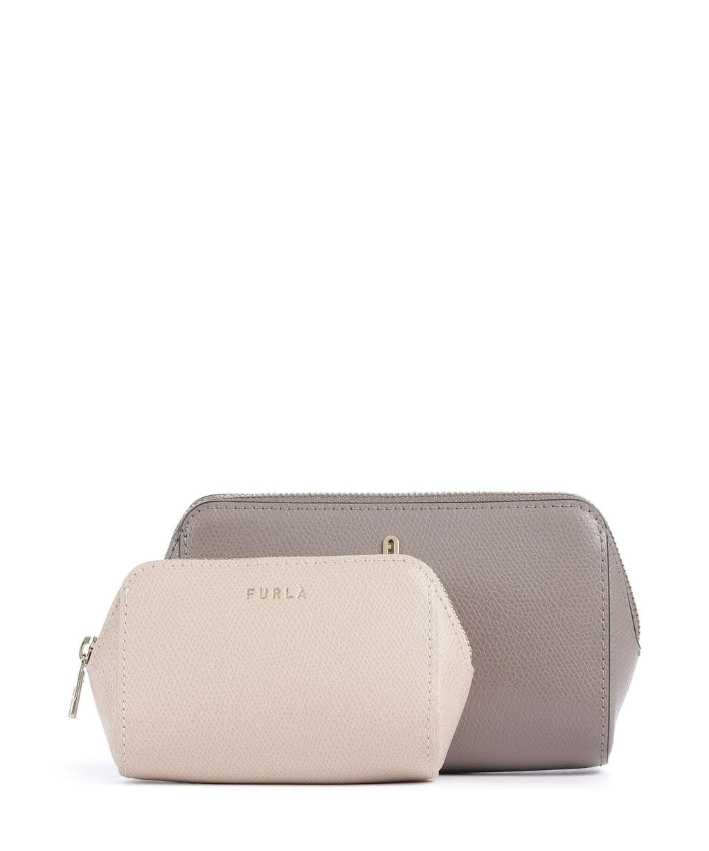 Furla Camelia M Cosmetic bag stucco gray/ballerina 