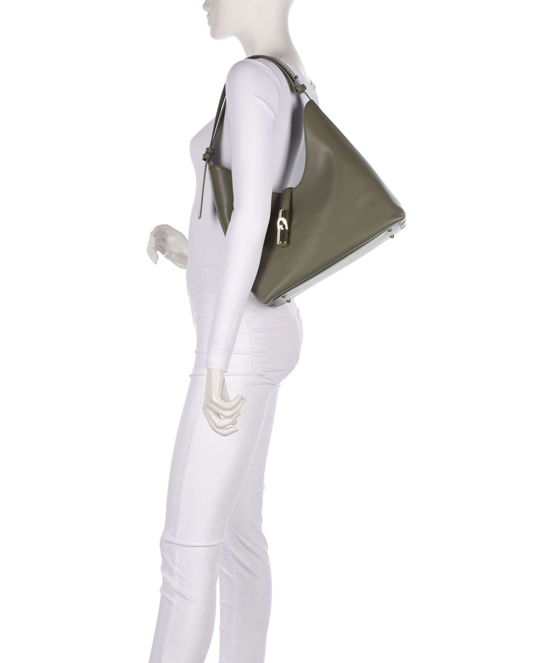 Furla Goccia M Hobo bag sage