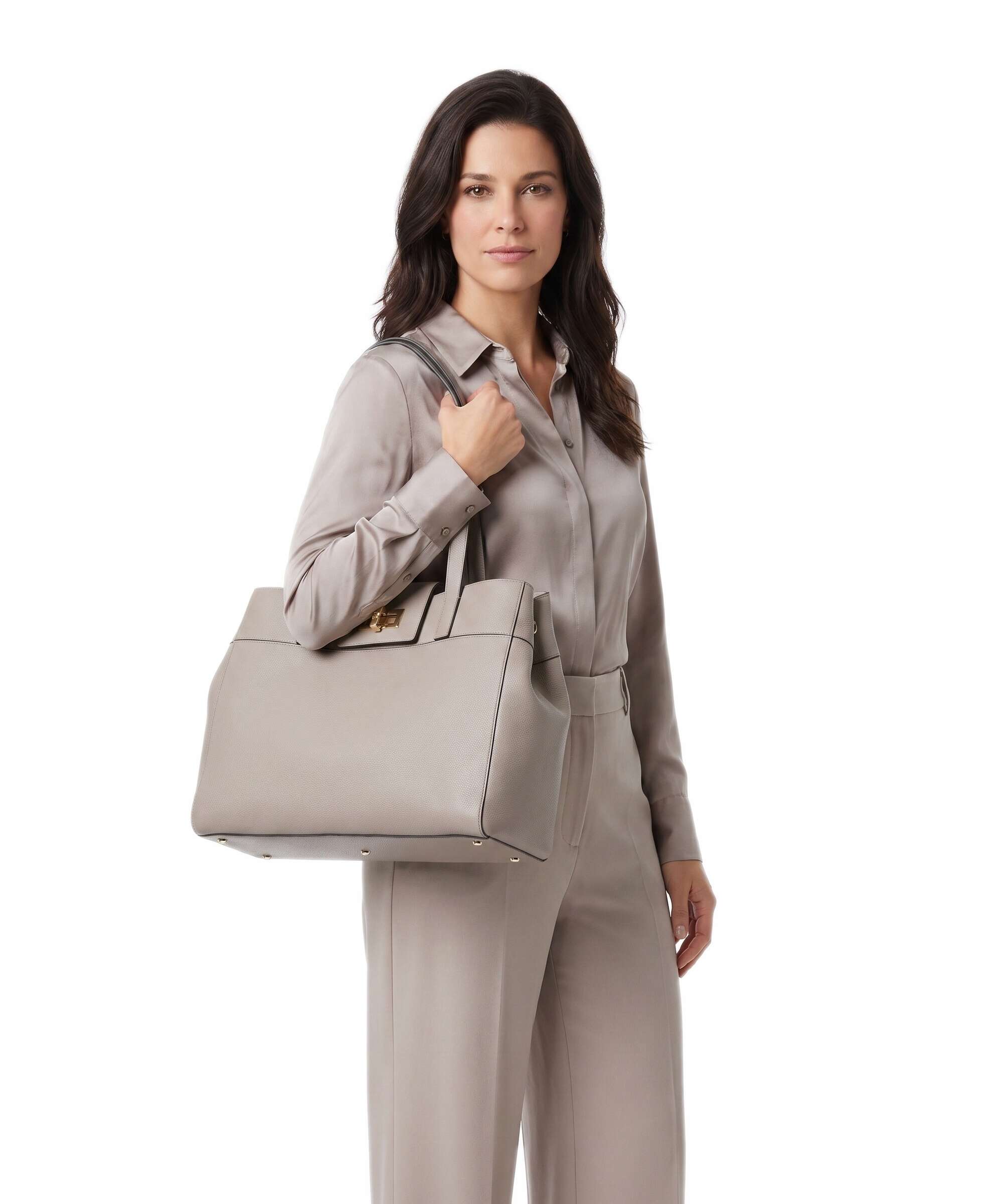 Furla Amelia L Tote bag cachemire gray