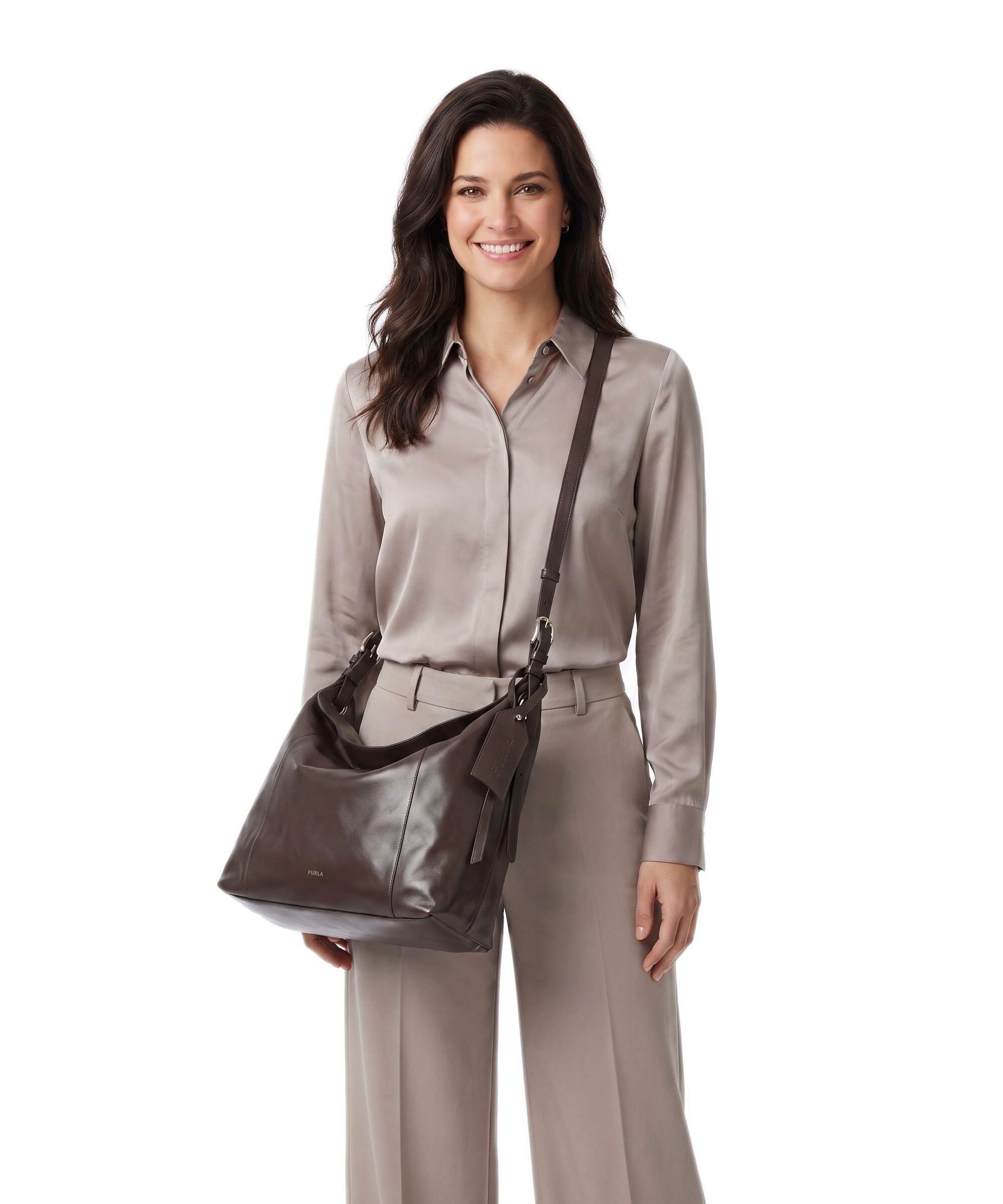 Furla Ginevra L Hobo bag espresso