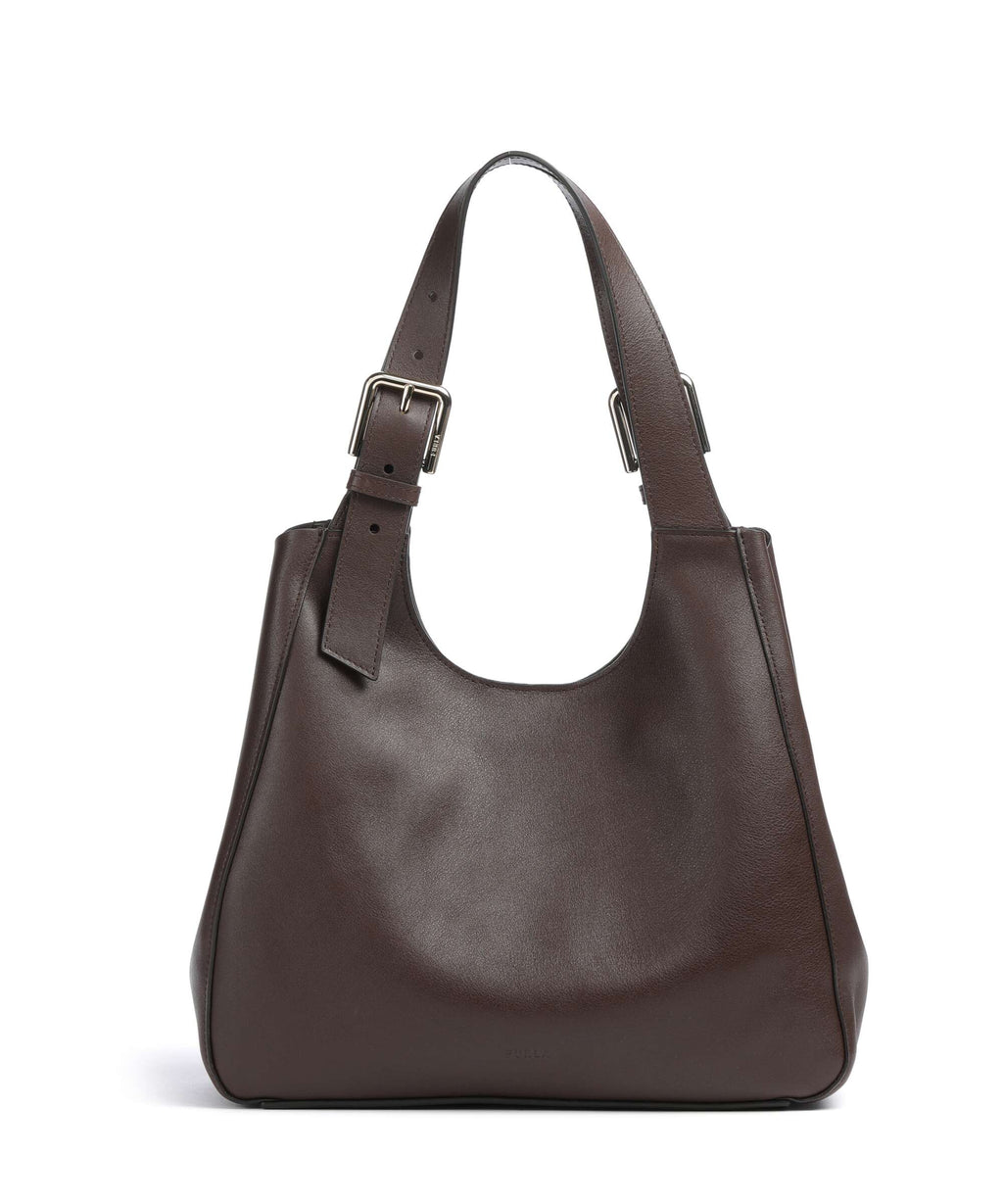 Furla Dora M Hobo bag dark cioccolato