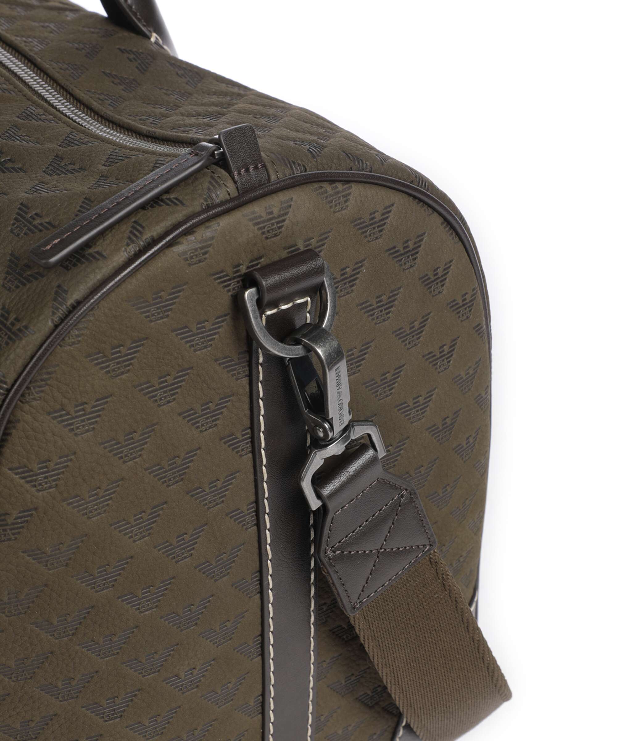 Emporio Armani Special Minorca Weekend bag dark olive