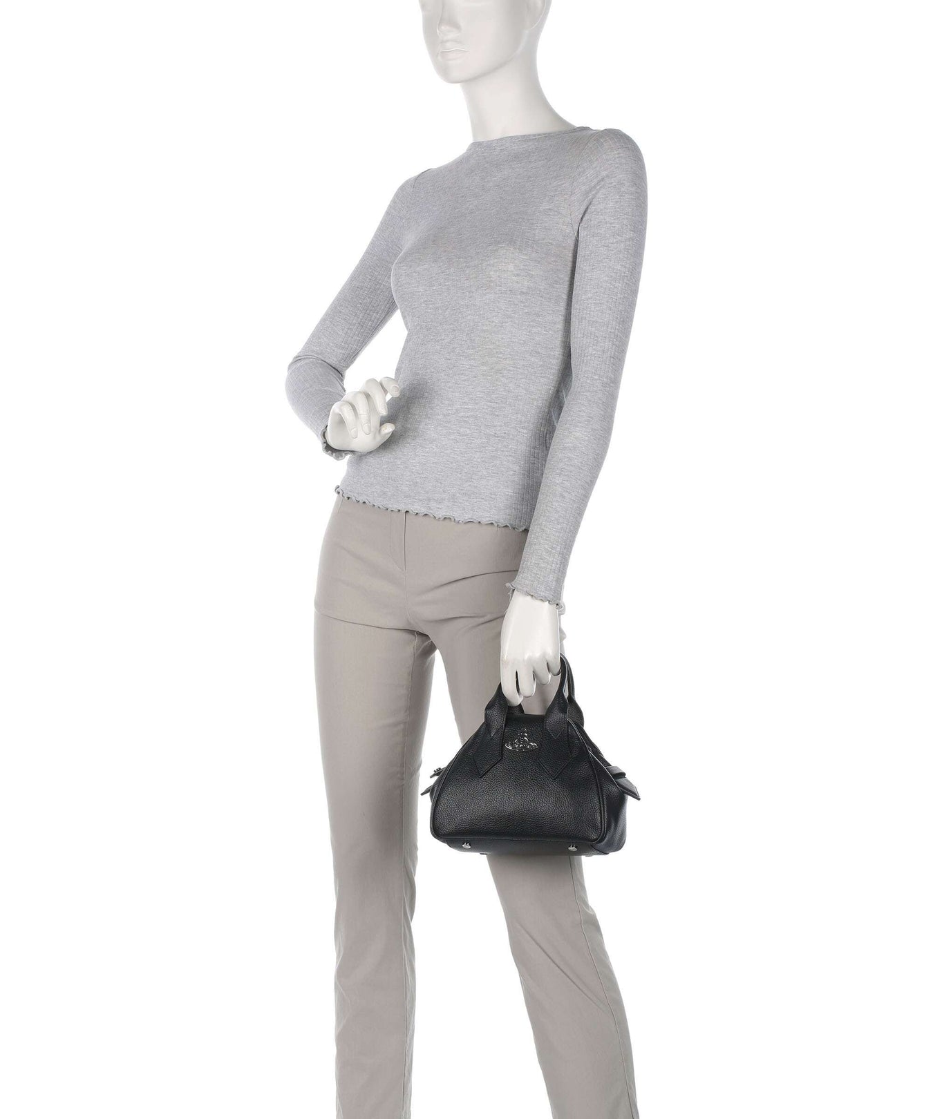 Vivienne Westwood Yasmine Grain Small Handbag black