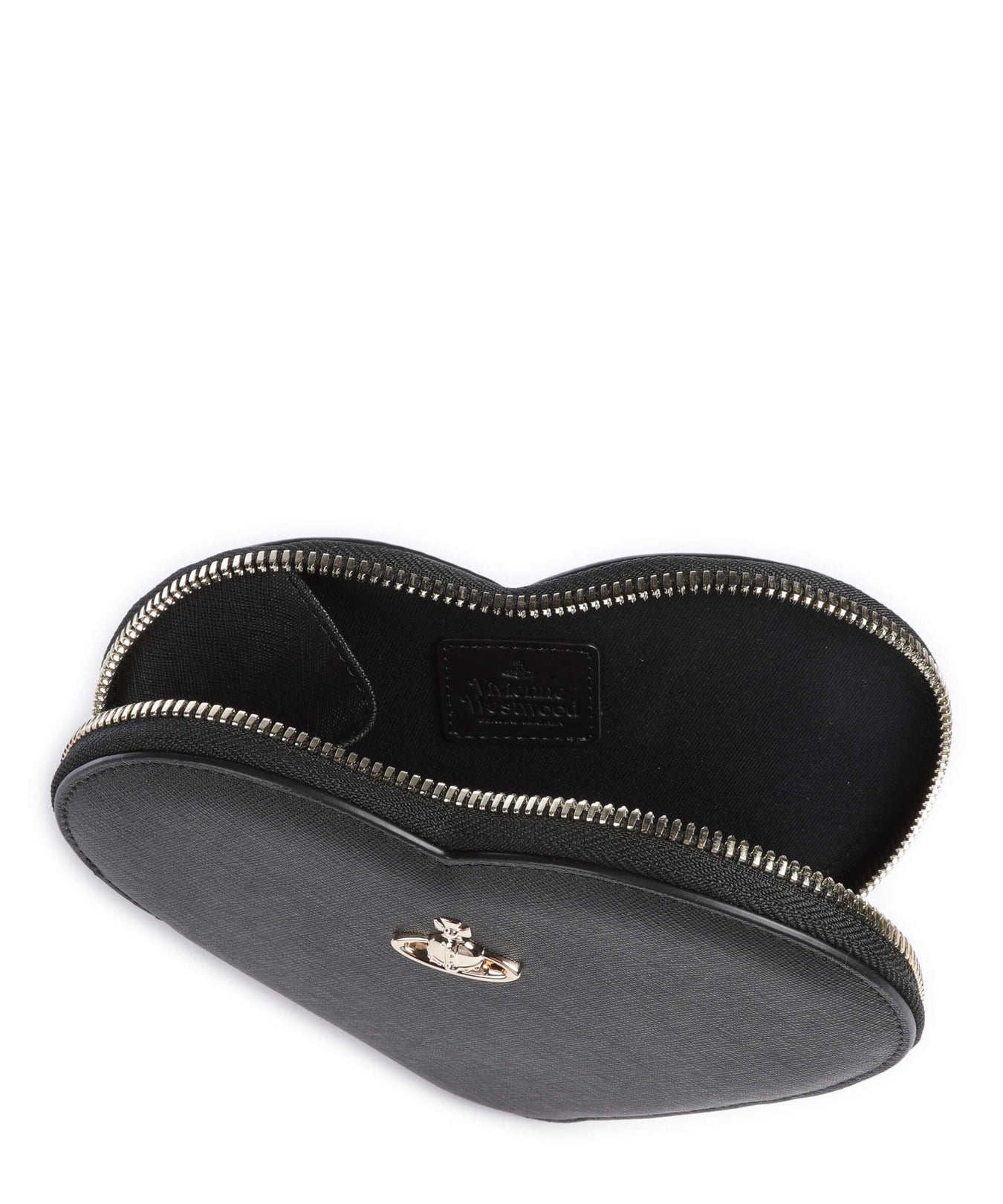 Vivienne Westwood Saffiano Heart Crossbody bag black