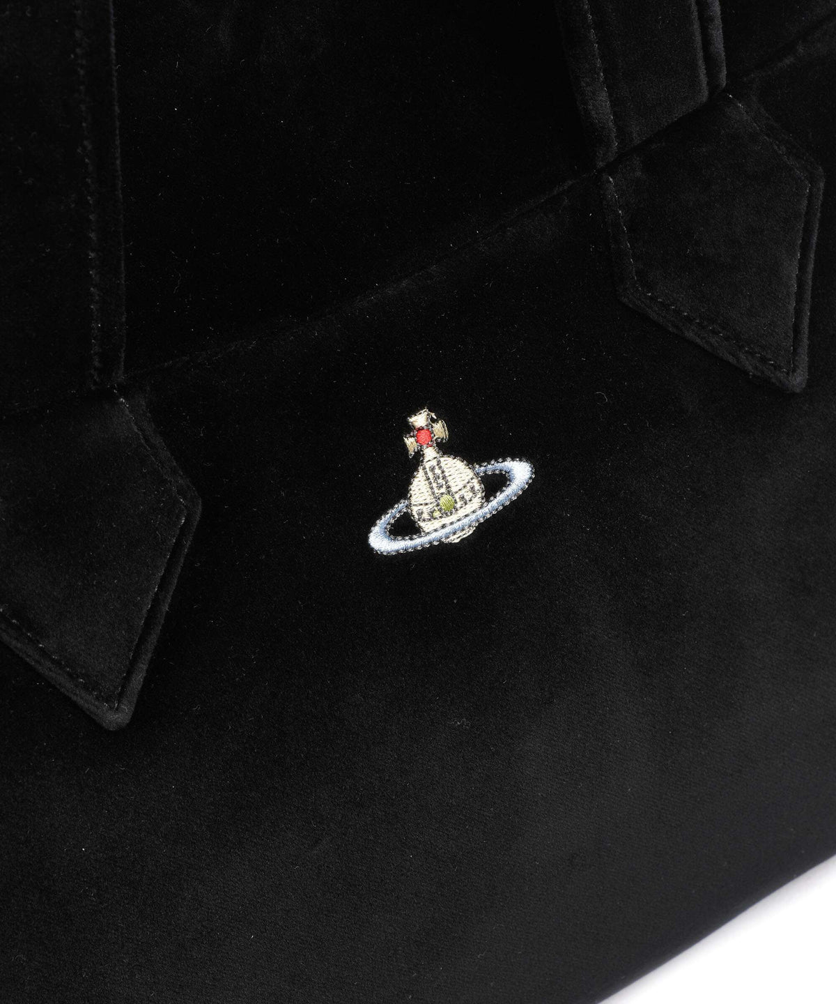 Vivienne Westwood Archive Velvet Large Tote bag black