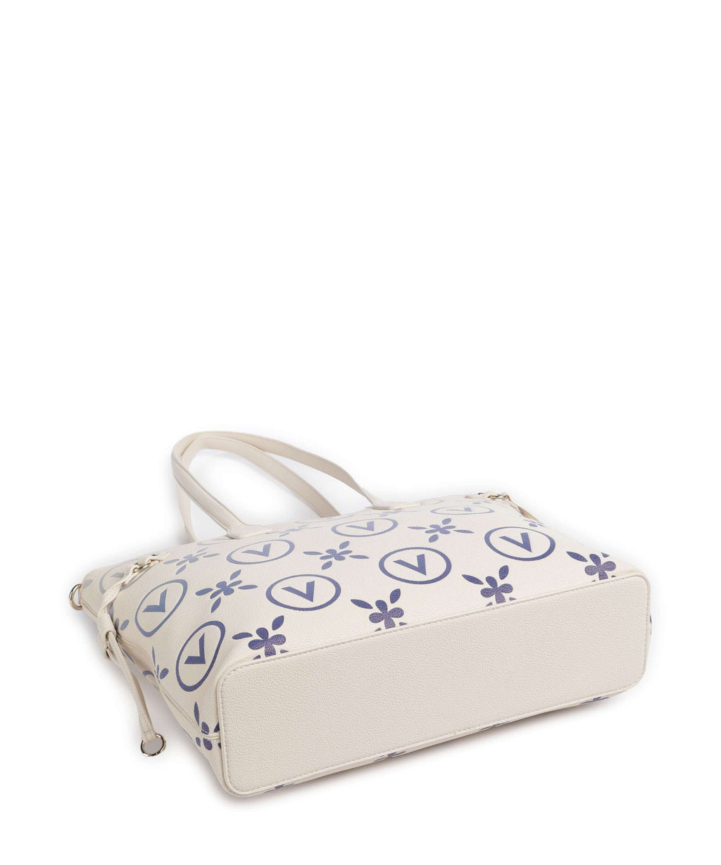 Valentino Bags Samba Re Print Tote bag ecru/bluette