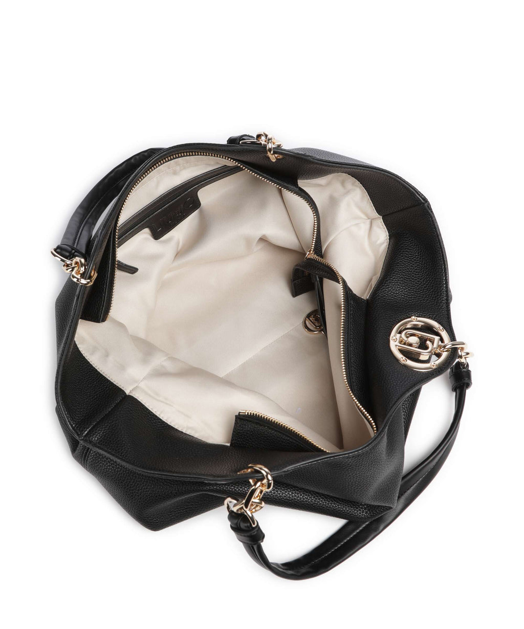 Liu Jo Faiza L Tote bag nero/brass gold