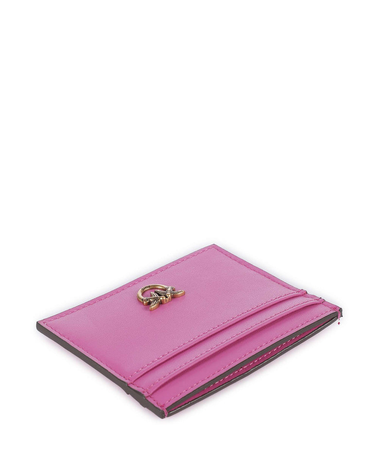 Pinko Credit card holder rosa flogo/antique gold