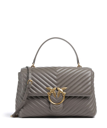 Pinko Love Lady Puff Big Sac à main grigio asfalto/antique gold