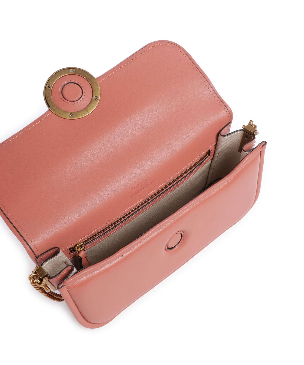 Pinko Love Box Horizontal Shoulder bag marrone aragona/antique gold