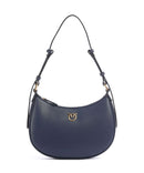 Pinko Half Moon Mini Sac porté épaule blu indaco ombroso/antique gold